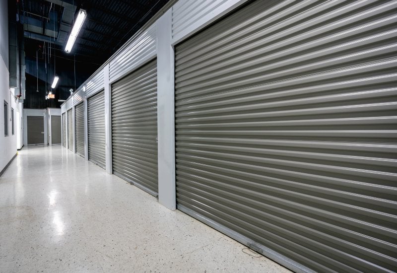 Storage units at a self-storage facility in Mountain View, CA, offering climate-controlled solutions.